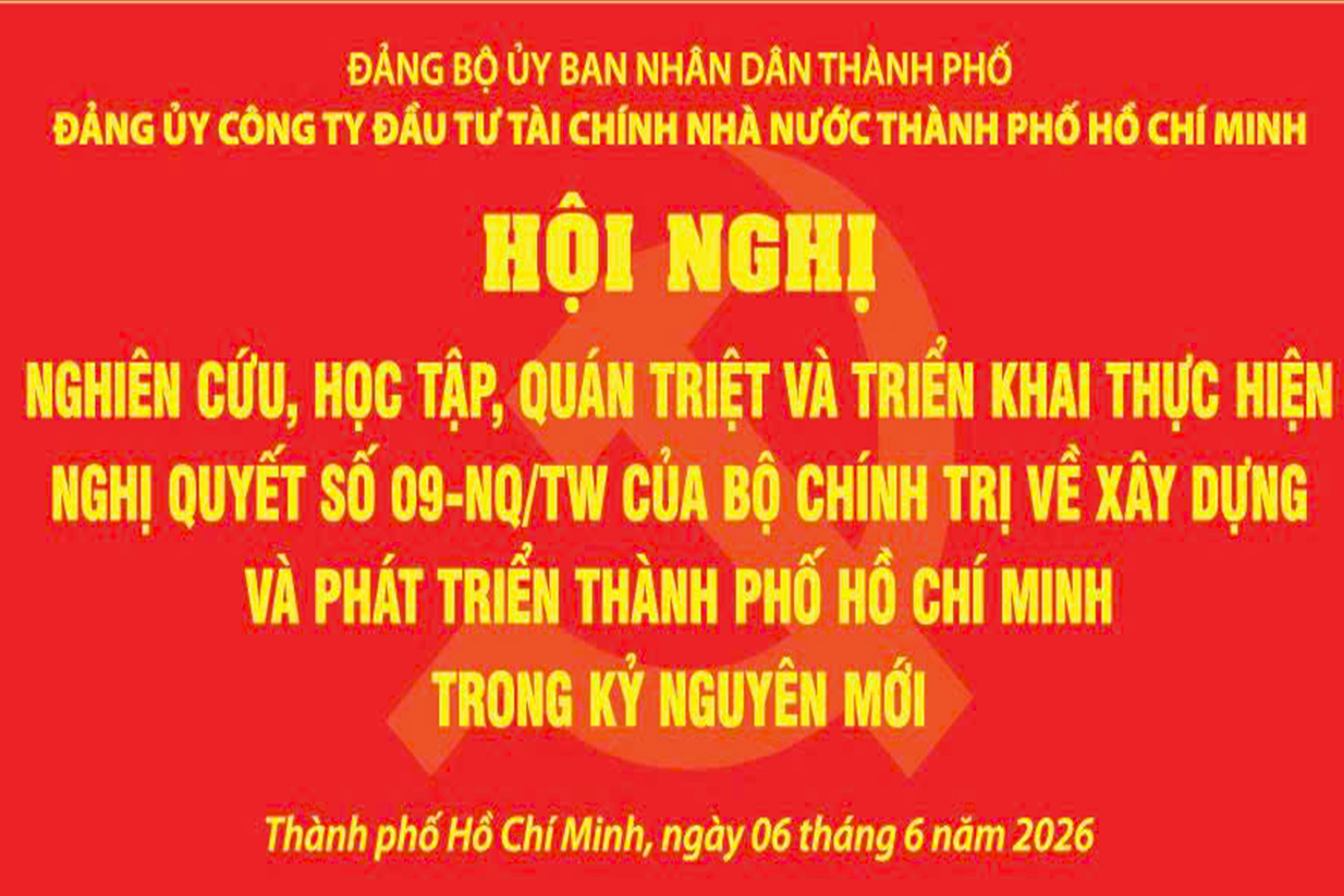 Đảng ủy HFIC triển khai Hội Nghị trực tuyến nghiên cứu, học tập, quán triệt và triển khai thực hiện Nghị quyết số 09-NQ/TW của Bộ Chính trị về xây dựng và phát triển Thành phố Hồ Chí Minh trong kỷ nguyên mới