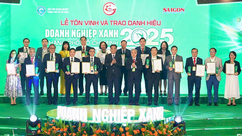 155 DOANH NGHIỆP ĐẠT DANH HIỆU “DOANH NGHIỆP XANH THÀNH PHỐ HỒ CHÍ MINH” NĂM 2025